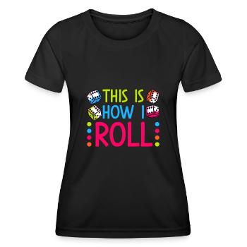 Bunco - Frauen Funktions-T-Shirt - Schwarz - Vorne - AI Model Female 172 light (172cm)