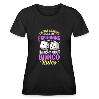 Bunco - Frauen Funktions-T-Shirt - Schwarz - Vorne - AI Model Female 172 light (172cm)