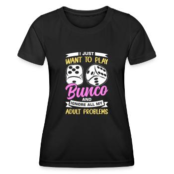 Bunco - Frauen Funktions-T-Shirt - Schwarz - Vorne - AI Model Female 172 light (172cm)
