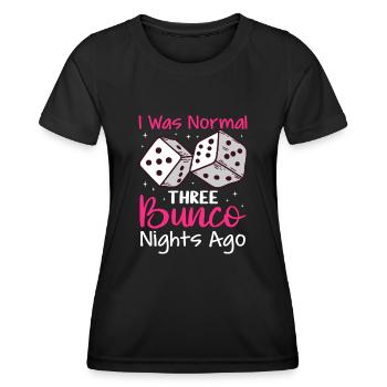 Bunco - Frauen Funktions-T-Shirt - Schwarz - Vorne - AI Model Female 172 light (172cm)