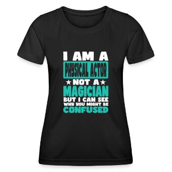 Physical Actor - Women's Functional T-Shirt - black - Front - AI Model Female 172 light (172cm)