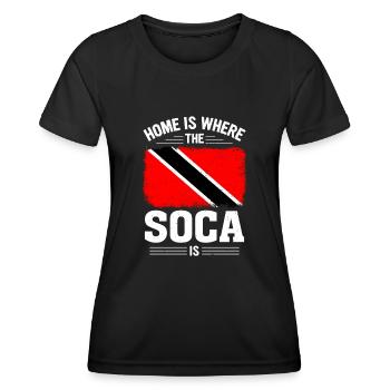 Soca Dance Trinidad Tobago - Women's Functional T-Shirt - black - Front - AI Model Female 172 light (172cm)