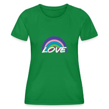 Arc-en-ciel - T-shirt sport Femme - vert - Devant - AI Model Female 172 dark (172cm)
