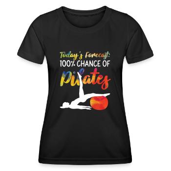 Pilates Instructor Teacher - Frauen Funktions-T-Shirt - Schwarz - Vorne - AI Model Female 172 light (172cm)