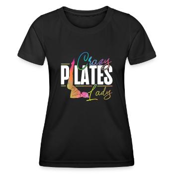 Pilates Instructor Teacher - Frauen Funktions-T-Shirt - Schwarz - Vorne - AI Model Female 172 light (172cm)