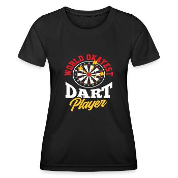 Dart Player Dart - Women's Functional T-Shirt - black - Front - AI Model Female 172 light (172cm)