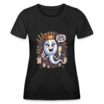 35 Years Ago I Was The Fastest Woman - Women's Functional T-Shirt - black - Front - AI Model Female 172 light (172cm)