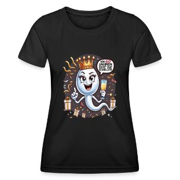 60 Years Ago I Was The Fastest Woman - Women's Functional T-Shirt - black - Front - AI Model Female 172 light (172cm)