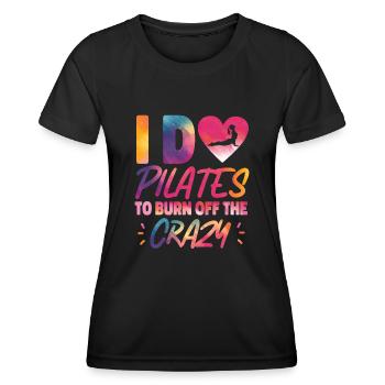 Pilates Instructor Teacher - Frauen Funktions-T-Shirt - Schwarz - Vorne - AI Model Female 172 light (172cm)