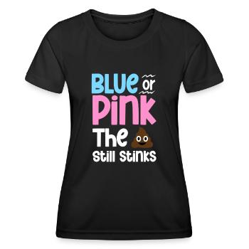 Annonce de bébé sexe révéler drôle fête de bébé - T-shirt sport Femme - noir - Devant - AI Model Female 172 light (172cm)
