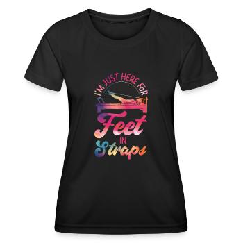 Pilates Instructor Teacher - Frauen Funktions-T-Shirt - Schwarz - Vorne - AI Model Female 172 light (172cm)