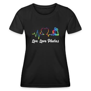 Pilates Instructor Teacher - Frauen Funktions-T-Shirt - Schwarz - Vorne - AI Model Female 172 light (172cm)