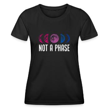 Phase bisexuelle - T-shirt sport Femme - noir - Devant - AI Model Female 172 light (172cm)