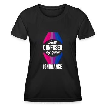 Bisexuell Gleichberechtigung Ignoranz - Frauen Funktions-T-Shirt - Schwarz - Vorne - AI Model Female 172 light (172cm)