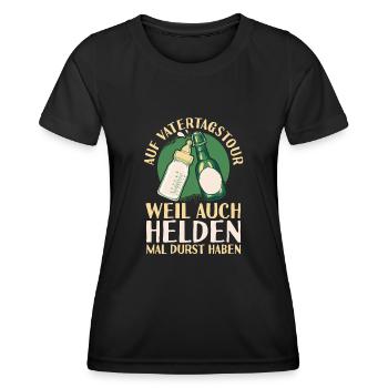Dad Father Father's Day - Women's Functional T-Shirt - black - Front - AI Model Female 172 light (172cm)