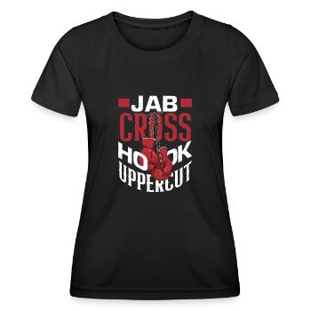 Boxe, Boxeur, Athlète - T-shirt sport Femme - noir - Devant - AI Model Female 172 light (172cm)
