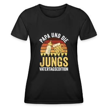 Dad Father Father's Day - Women's Functional T-Shirt - black - Front - AI Model Female 172 light (172cm)