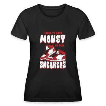 Turnschuh-Sammler - Frauen Funktions-T-Shirt - Schwarz - Vorne - AI Model Female 172 light (172cm)