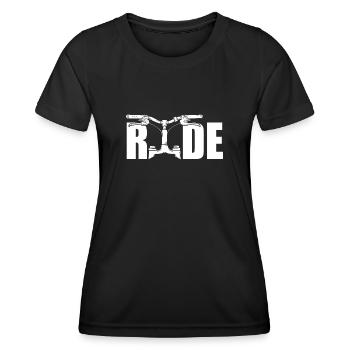 Potence Guidon VTT VTT - T-shirt sport Femme - noir - Devant - AI Model Female 172 light (172cm)