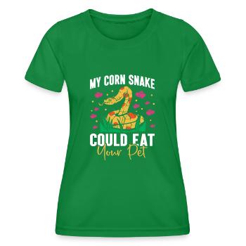 Serpent des blés Snake - T-shirt sport Femme - vert - Devant - AI Model Female 172 dark (172cm)