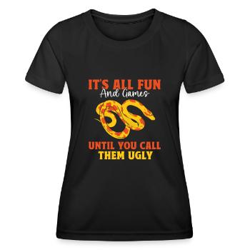 Corn Snake Snake - Women's Functional T-Shirt - black - Front - AI Model Female 172 light (172cm)