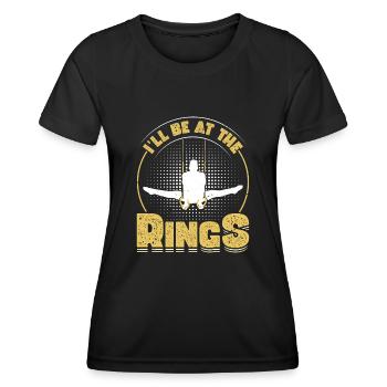 Ring Gymnastics Gymnastics - Women's Functional T-Shirt - black - Front - AI Model Female 172 light (172cm)