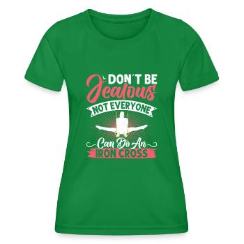 Ring Gymnastics Gymnastics - Women's Functional T-Shirt - kelly green - Front - AI Model Female 172 dark (172cm)