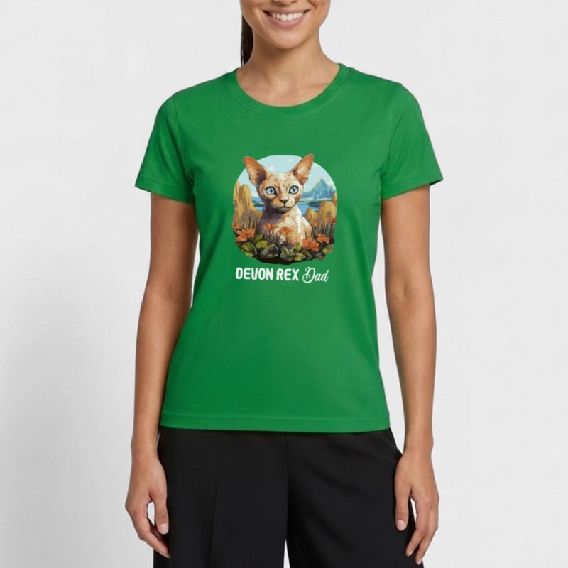 Chaton Devon Rex Chat Devon Rex T-shirt sport Femme