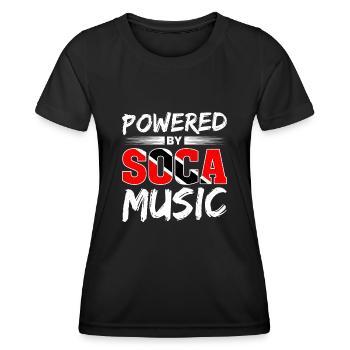 Soca Tanz Trinidad Tobago - Frauen Funktions-T-Shirt - Schwarz - Vorne - AI Model Female 172 light (172cm)