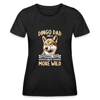 Dingo Australischer Hund - Frauen Funktions-T-Shirt - Schwarz - Vorne - AI Model Female 172 light (172cm)
