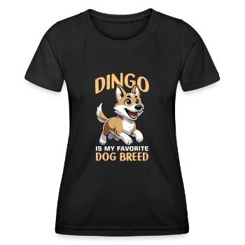 Dingo Australischer Hund - Frauen Funktions-T-Shirt - Schwarz - Vorne - AI Model Female 172 light (172cm)