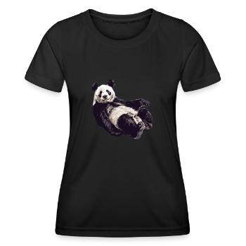 Panda Ours Panda géant japonais - T-shirt sport Femme - noir - Devant - AI Model Female 172 light (172cm)