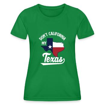 Texas - Frauen Funktions-T-Shirt - Kelly Green - Vorne - AI Model Female 172 dark (172cm)