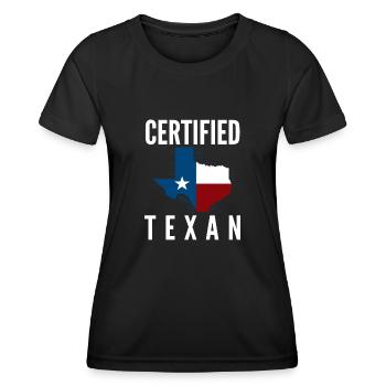 Texas Texans - T-shirt sport Femme - noir - Devant - AI Model Female 172 light (172cm)