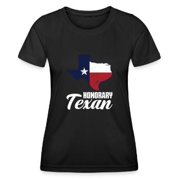 Texas Texaner Geschenk - Frauen Funktions-T-Shirt - Schwarz - Vorne - AI Model Female 172 light (172cm)