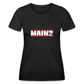 Mainz - Frauen Funktions-T-Shirt - Schwarz - Vorne - AI Model Female 172 light (172cm)