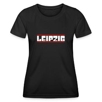 Leipzig - T-shirt sport Femme - noir - Devant - AI Model Female 172 light (172cm)