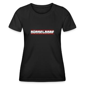 Dusseldorf - T-shirt sport Femme - noir - Devant - AI Model Female 172 light (172cm)