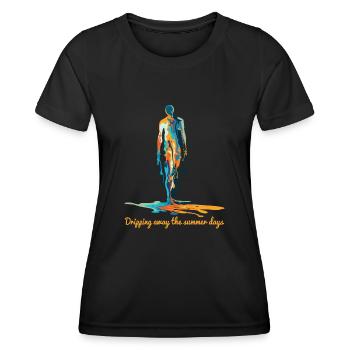 Heiße Tage Schmelzen Dahin - Frauen Funktions-T-Shirt - Schwarz - Vorne - AI Model Female 172 light (172cm)