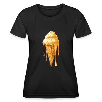 Fused Ice Cream Miracle - Women's Functional T-Shirt - black - Front - AI Model Female 172 light (172cm)