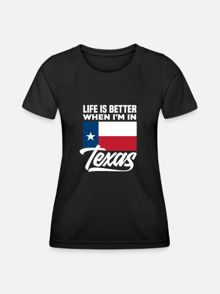 Texas Life - Women's Functional T-Shirt - black