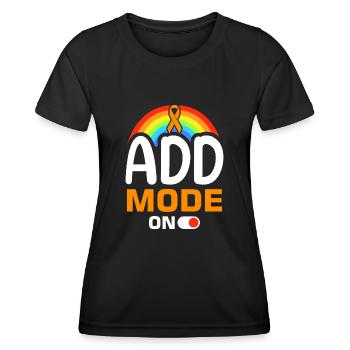 Attention Deficit Hyperactivity Disorder ADD - Women's Functional T-Shirt - black - Front - AI Model Female 172 light (172cm)