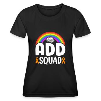 Attention Deficit Hyperactivity Disorder ADD - Women's Functional T-Shirt - black - Front - AI Model Female 172 light (172cm)