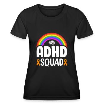 Attention Deficit Hyperactivity Disorder ADD - Women's Functional T-Shirt - black - Front - AI Model Female 172 light (172cm)