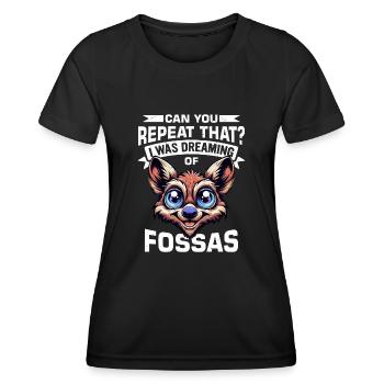 Fossa Animal - T-shirt sport Femme - noir - Devant - AI Model Female 172 light (172cm)