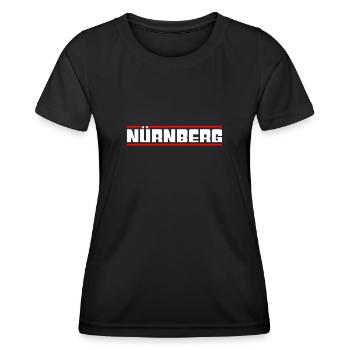 Nuremberg - T-shirt sport Femme - noir - Devant - AI Model Female 172 light (172cm)