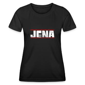 Jena - Frauen Funktions-T-Shirt - Schwarz - Vorne - AI Model Female 172 light (172cm)