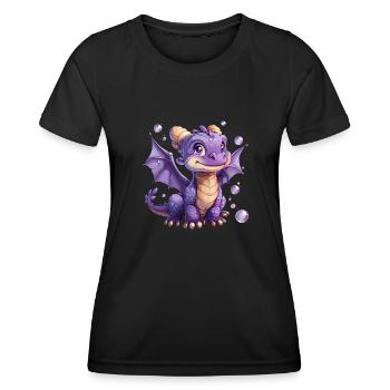 Dragon Kawaii Dragon Kids - Women's Functional T-Shirt - black - Front - AI Model Female 172 light (172cm)