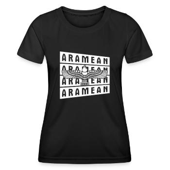 Syrien Naher Osten Antike Aramäische Aramäer - Frauen Funktions-T-Shirt - Schwarz - Vorne - AI Model Female 172 light (172cm)
