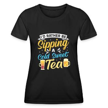 Sweet Tea - Women's Functional T-Shirt - black - Front - AI Model Female 172 light (172cm)